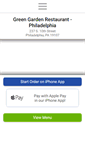 Mobile Screenshot of greengardenrestaurantphilly.com